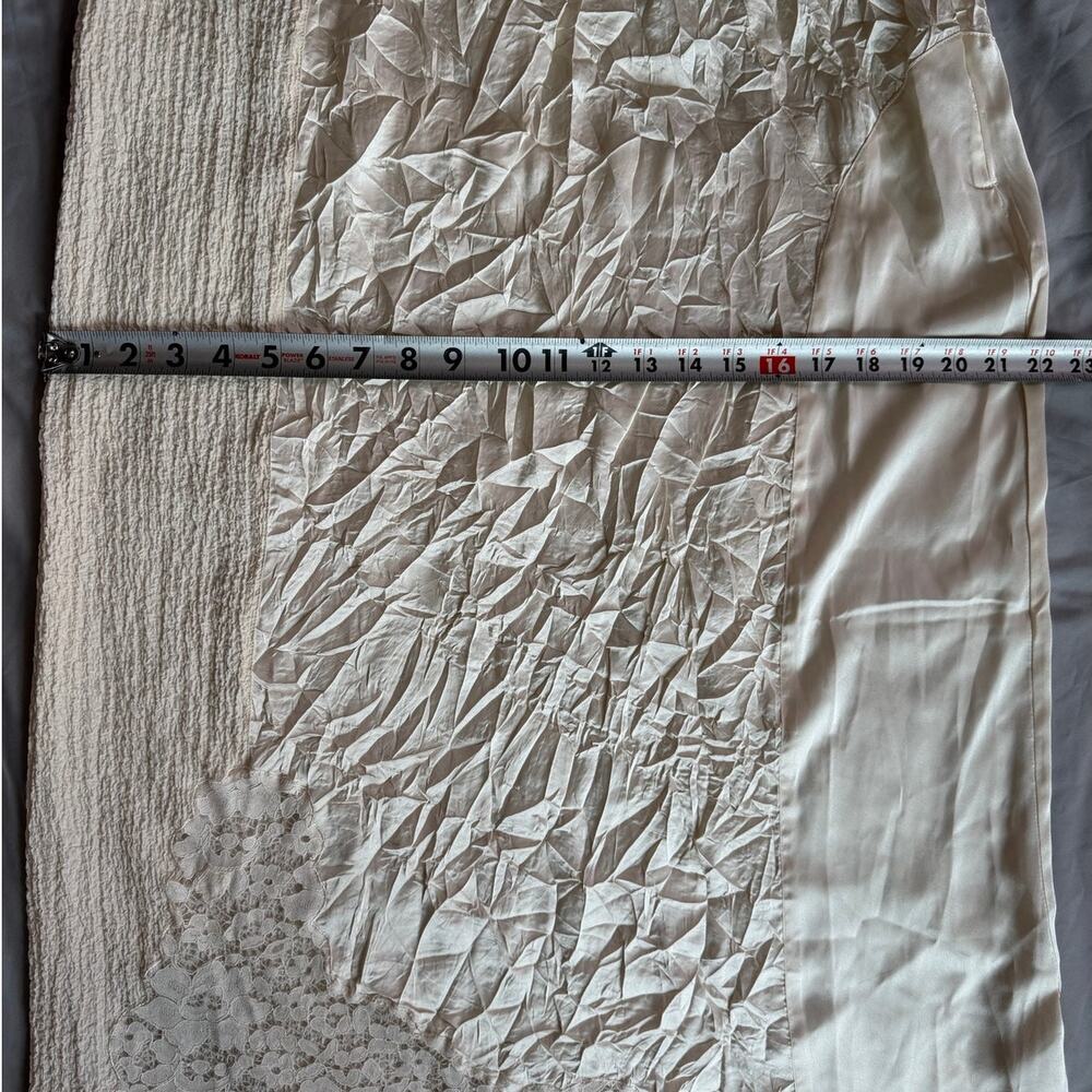 Topshop Ivory Lace Panel Midi Skirt Women’s US 10 EU 42- NWT - Picture 9 of 12
